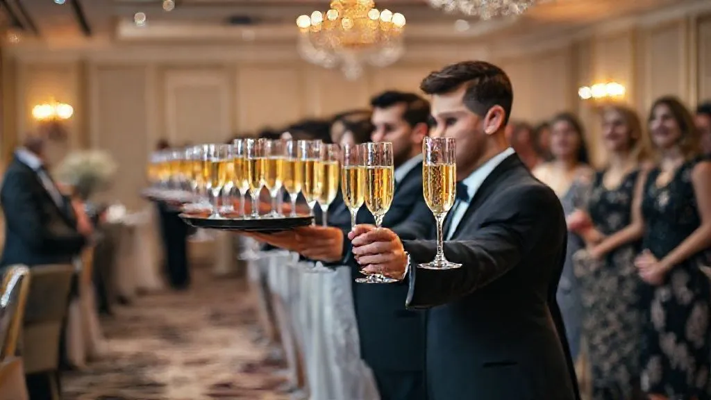 How to Serve 200 Champagne Toasts Simultaneously Without Chaos?